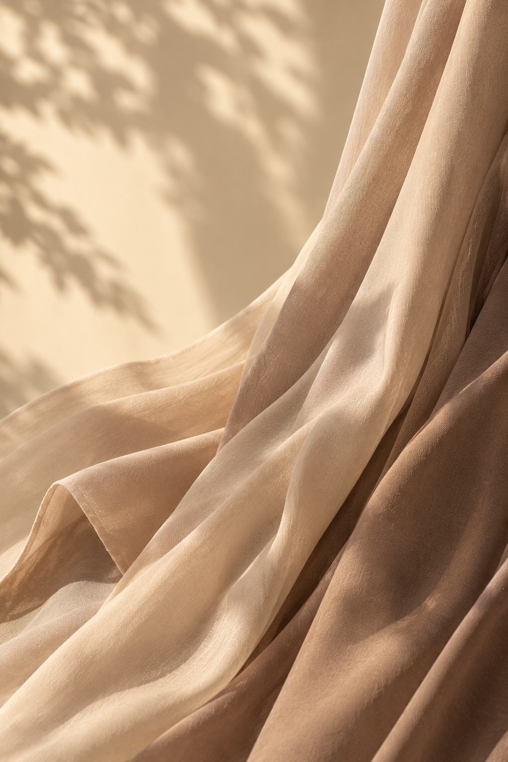 Sunlit Draped Neutral Fabrics
